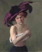 Felix Vallotton The Purple Hat Spain oil painting artist